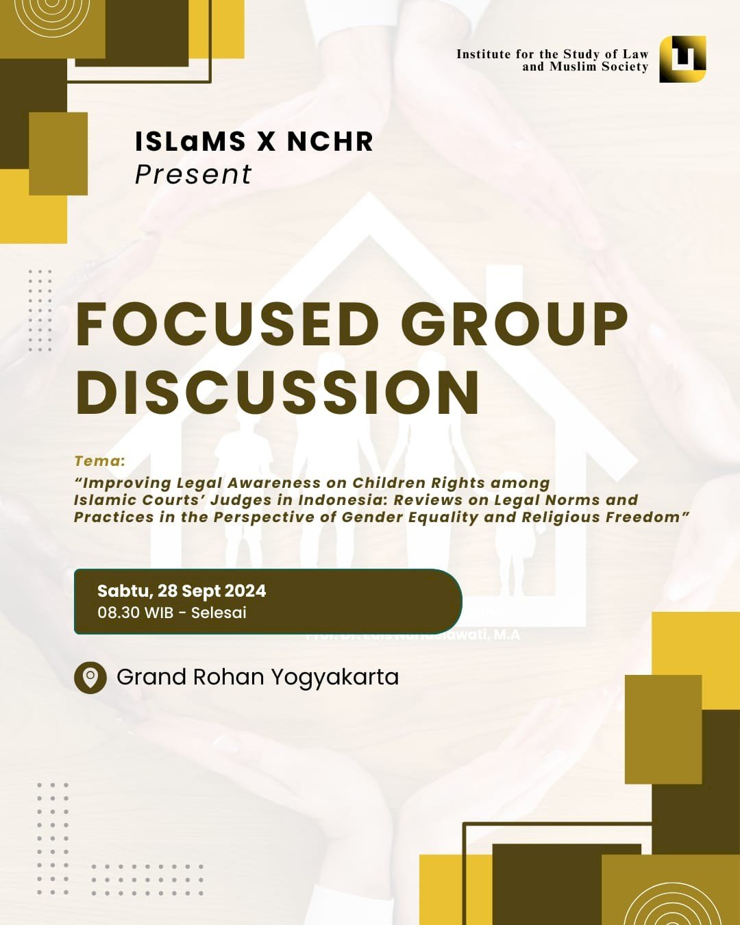2nd FGD ISLaMS and Religious Court's Judges, Advocates and Mediators