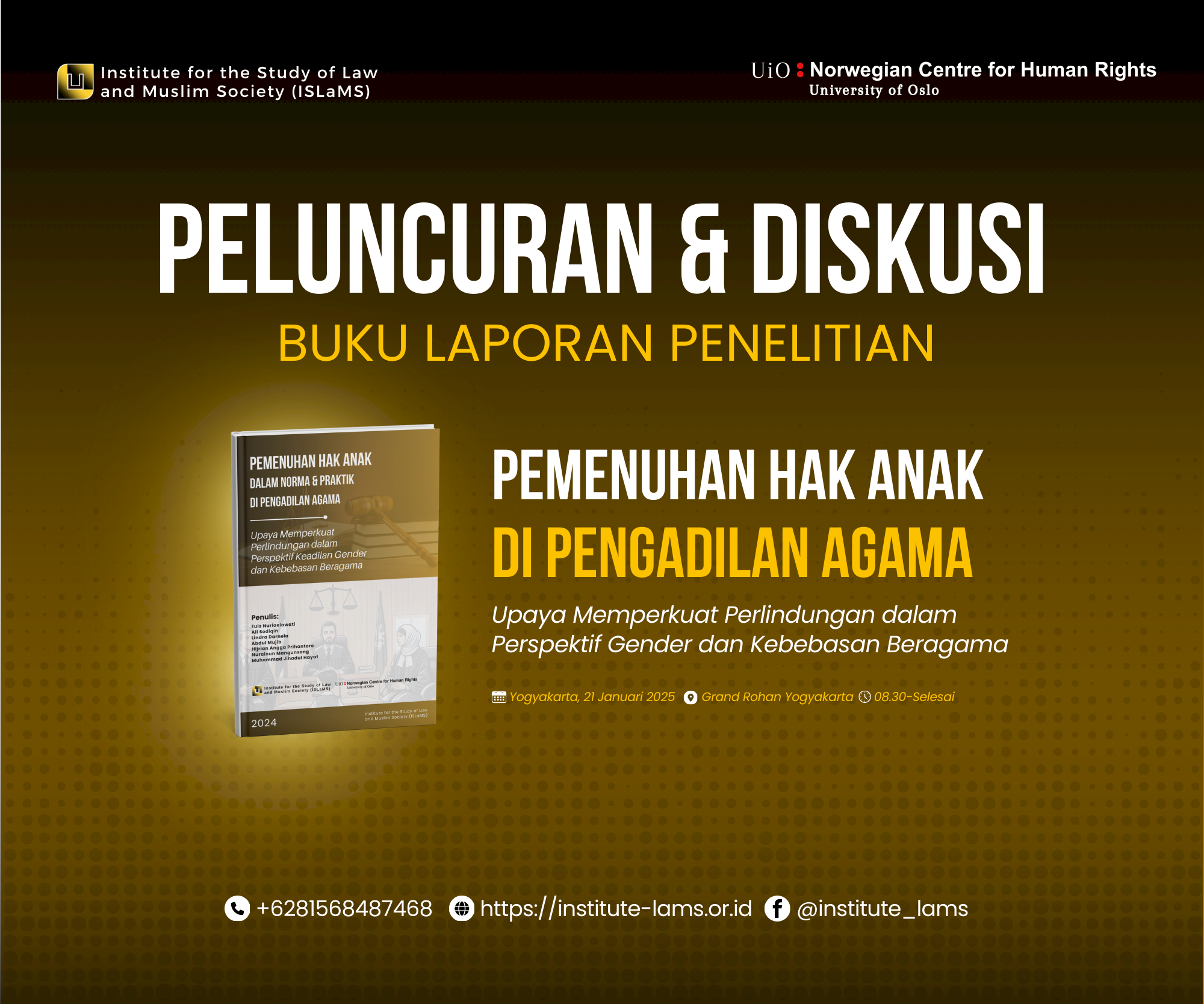 Grand Launching Buku Laporan Penelitian 2024