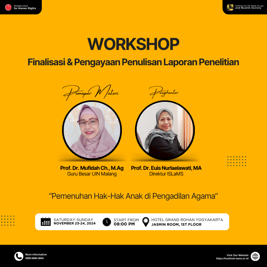 Workhop Finalisasi dan Pengayaan Laporan Penelitian