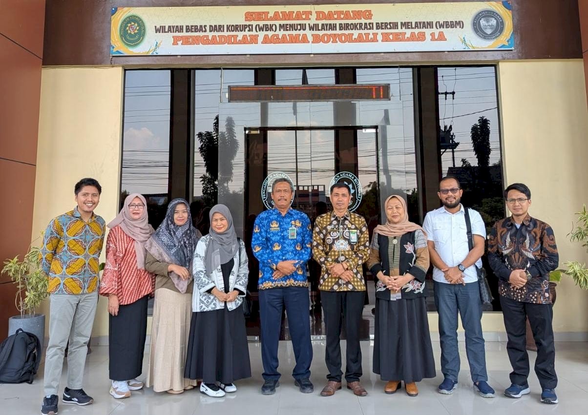 Lanjutkan Penggalian Data Penelitian tentang Hak Keperdataan dan Administrasi Anak, Tim ISLaMS Kunjungi PA Boyolali untuk Melaksanakan Observasi